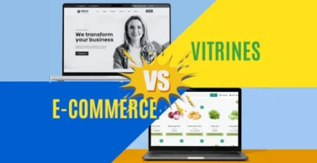 comparaison site vitrine vs site e-commerce