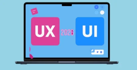 Tendances web design 2025 2026 avec UX mobile-first animations légères couleurs modernes et accessibilité